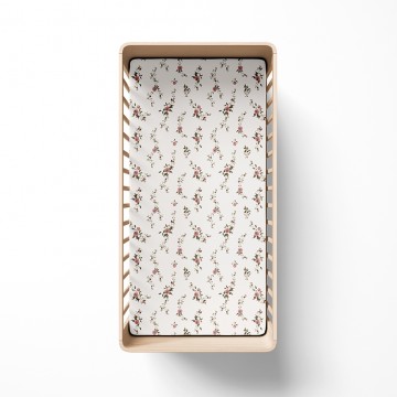 Bamboo crib sheet - Rose garden