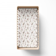 Bamboo crib sheet - Rose garden