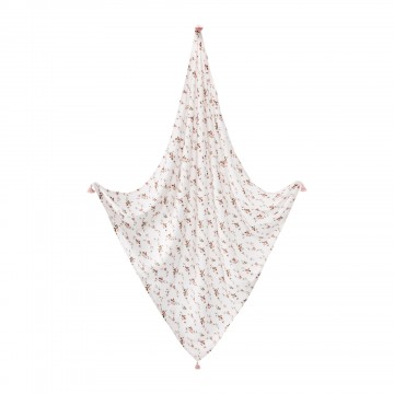 Summer bamboo blanket  with tassels - Stones beige