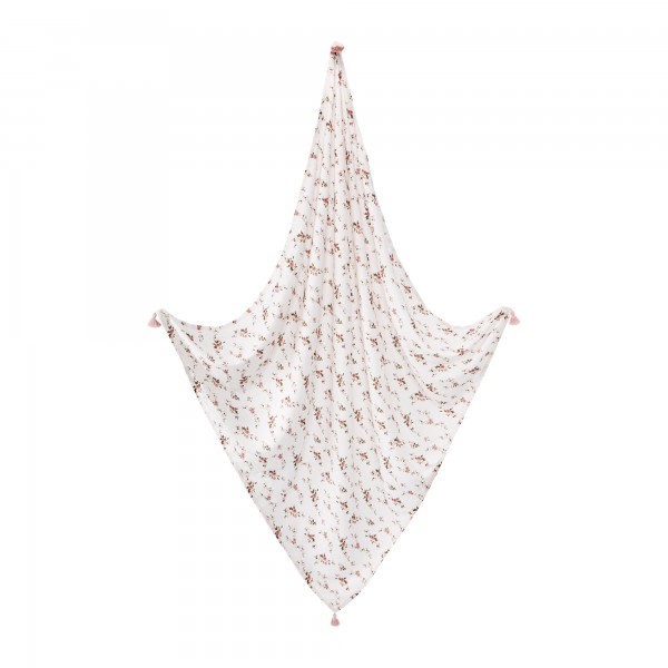 Summer bamboo blanket  with tassels - Stones beige