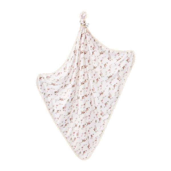 Pompom bamboo blanket Paradise feathers