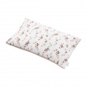 Fluffy bamboo pillow - Rose garden - beige