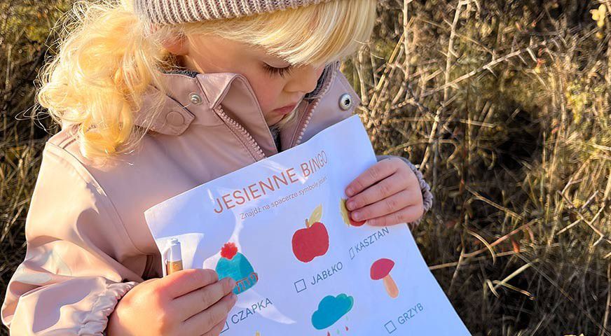 Jesienne spacerowe BINGO dla Twojego malucha