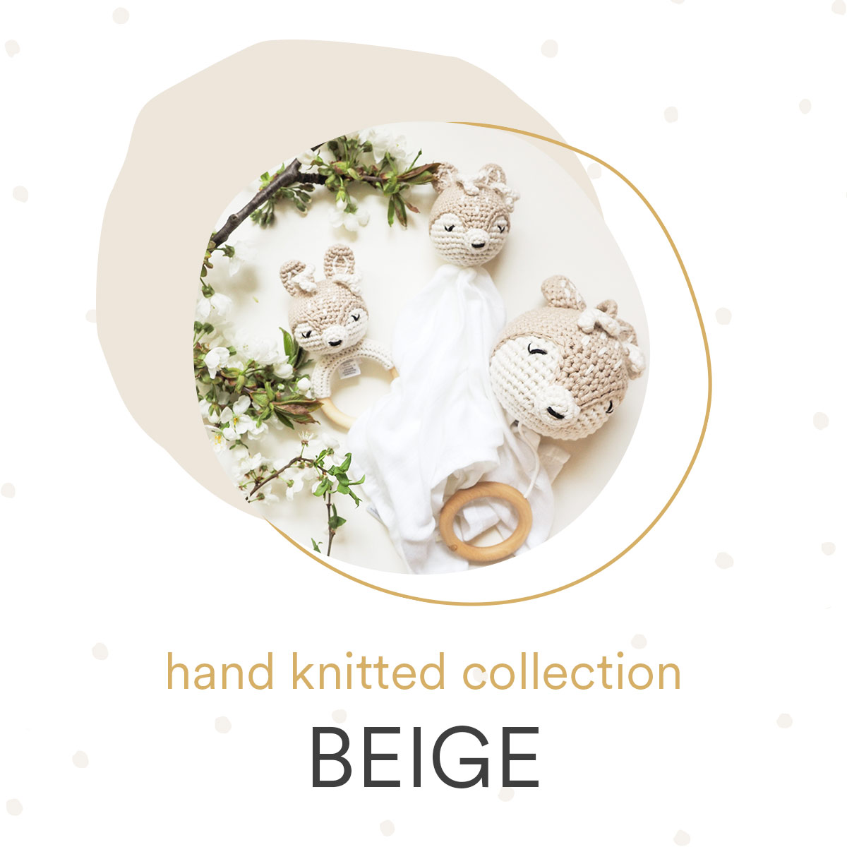 Hand knitted collection - Beige